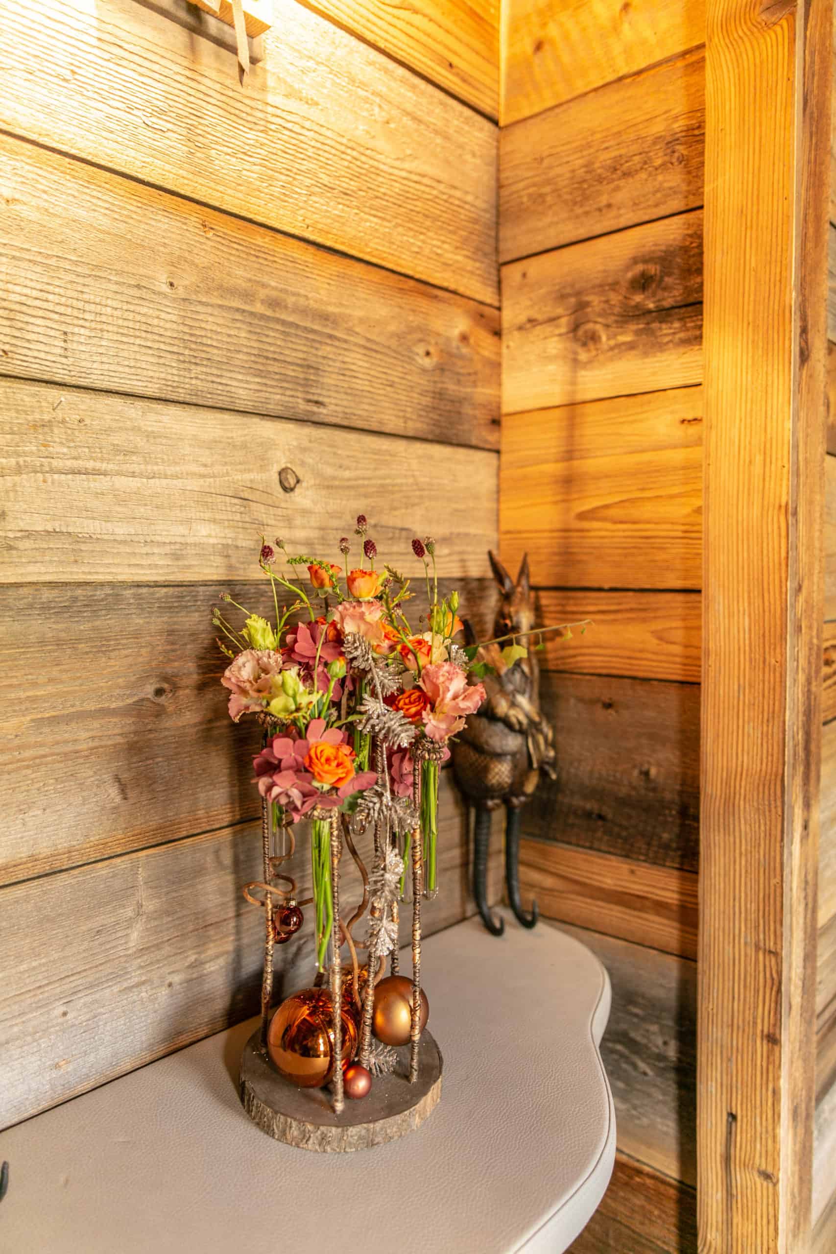 décoration florale bouquet composition florale fleuriste courchevel